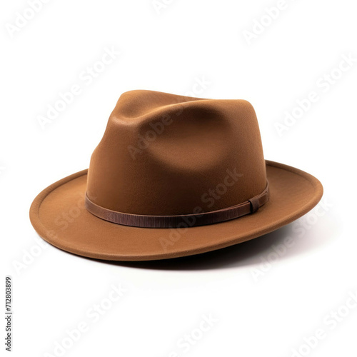 Brown Hat isolated on white background
