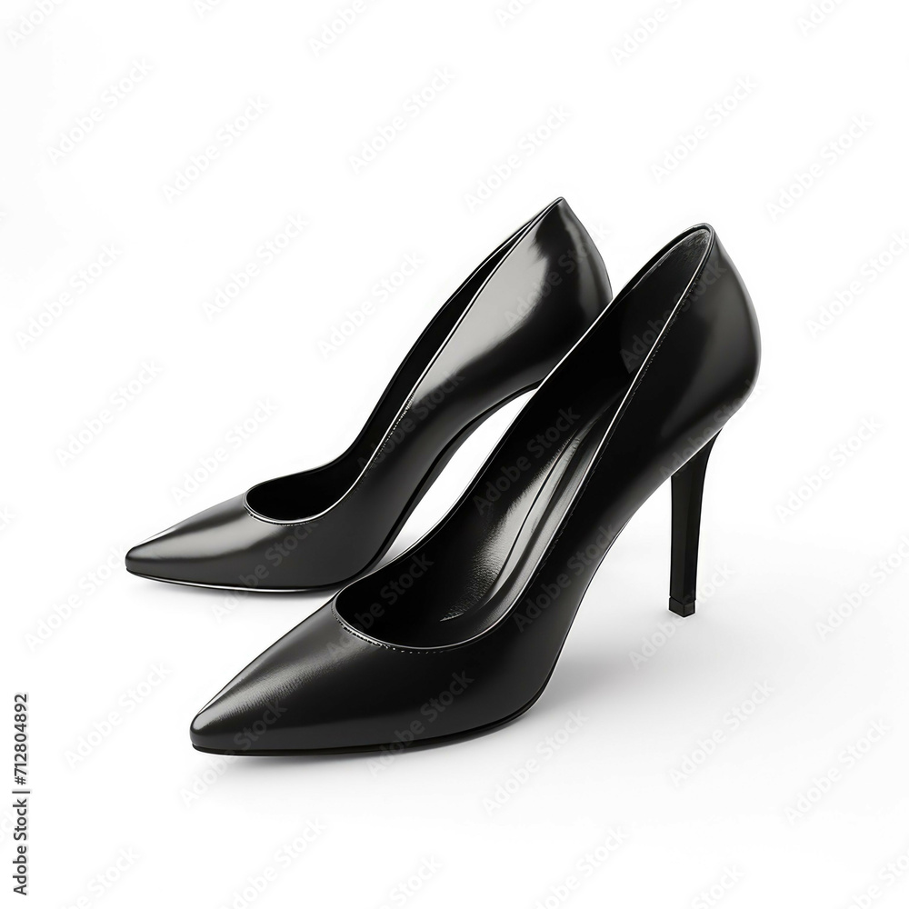Black High Heels isolated on white background Black High Heels isolated on white background