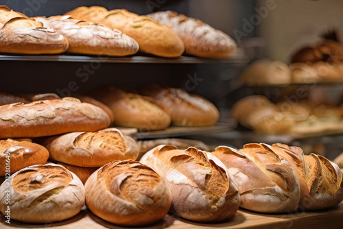 Savor the aroma of freshly baked bread in our charming bakery scene. Ideal for conveying warmth and inviting freshness. Perfect for food-related projects.