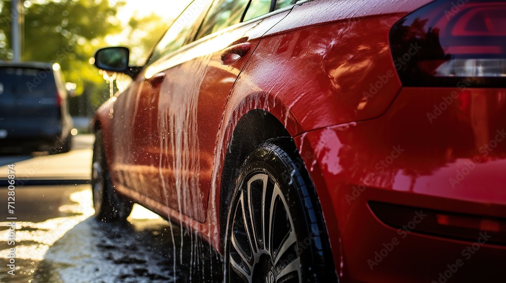 car wash, car wash, car wash service, car in foam,