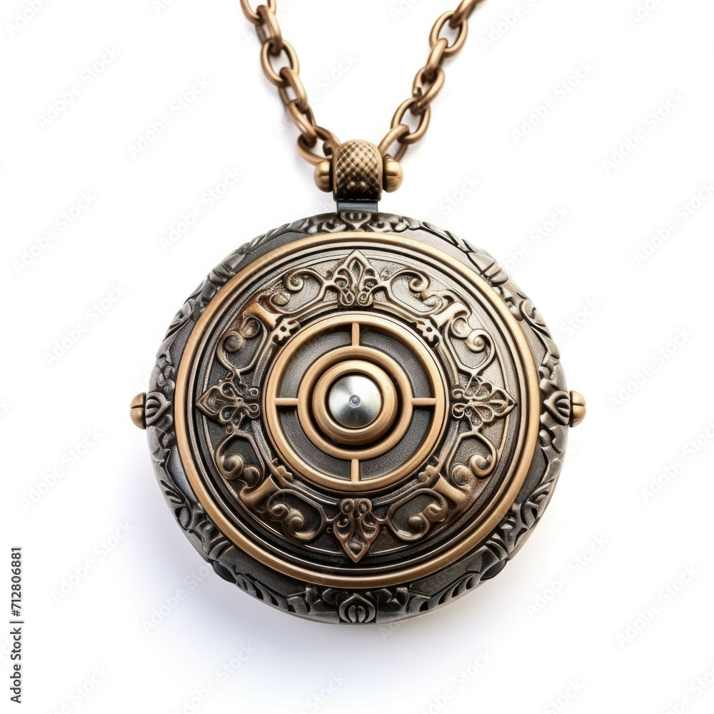 Locket isolated on white background Locket isolated on white background