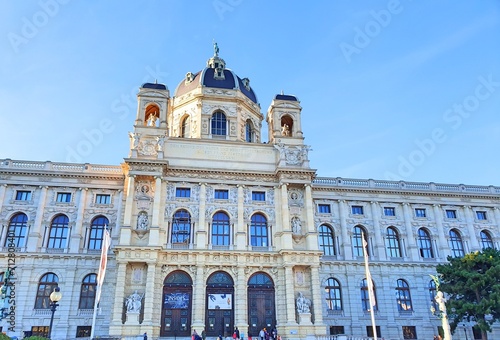 Austria Vienna city Hofburg imperial palace along Rhine river and Danube river  © NKM