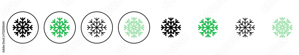 Snow icon set. snowflake icon vector Snow icon set. snowflake icon vector