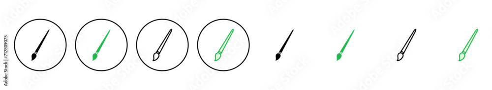Paint icon set. paint brush icon vector. paint roller icon vector Paint icon set. paint brush icon vector. paint roller icon vector
