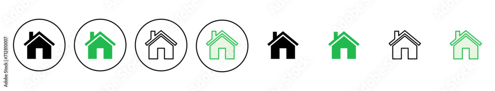 House icon set. Home icon vector House icon set. Home icon vector
