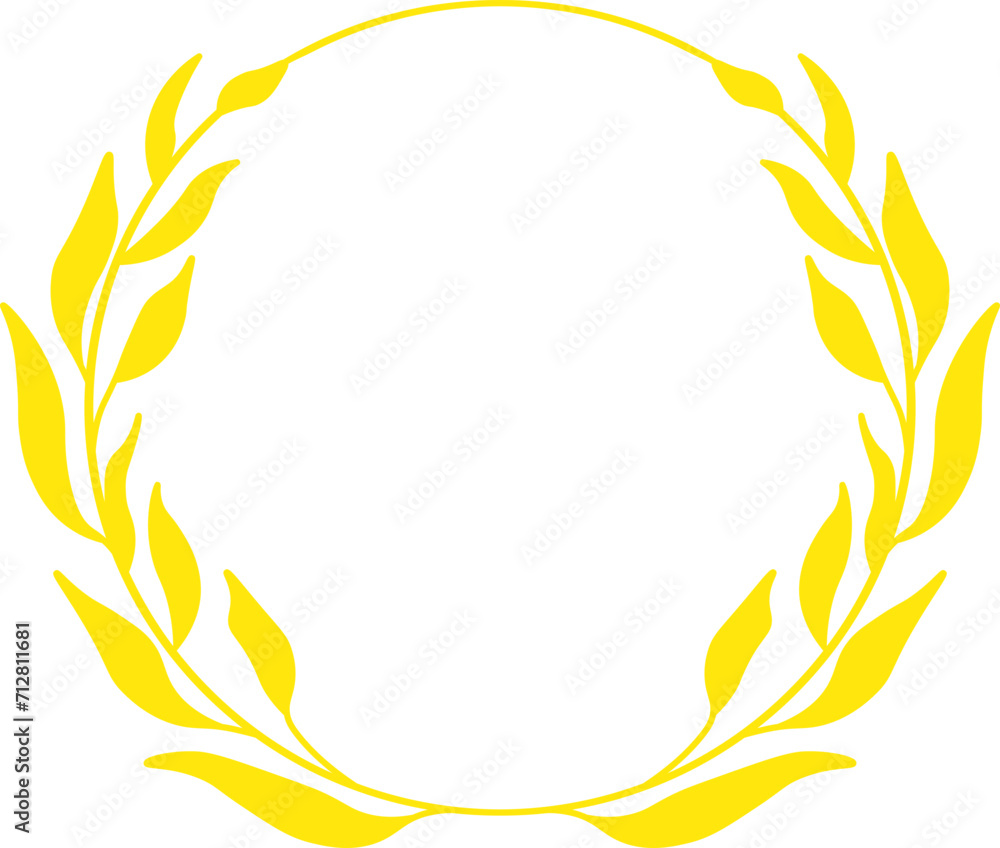 Beautiful Circular Herbal Flora Frame Beautiful Circular Herbal Flora Frame