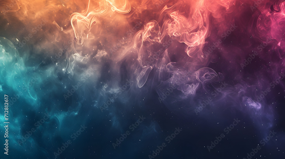 Vibrant hues dance in the endless expanse, as cosmic smoke paints a mesmerizing display across the natural canvas of the universe Vibrant hues dance in the endless expanse, as cosmic smoke paints a mesmerizing display across the natural canvas of the universe