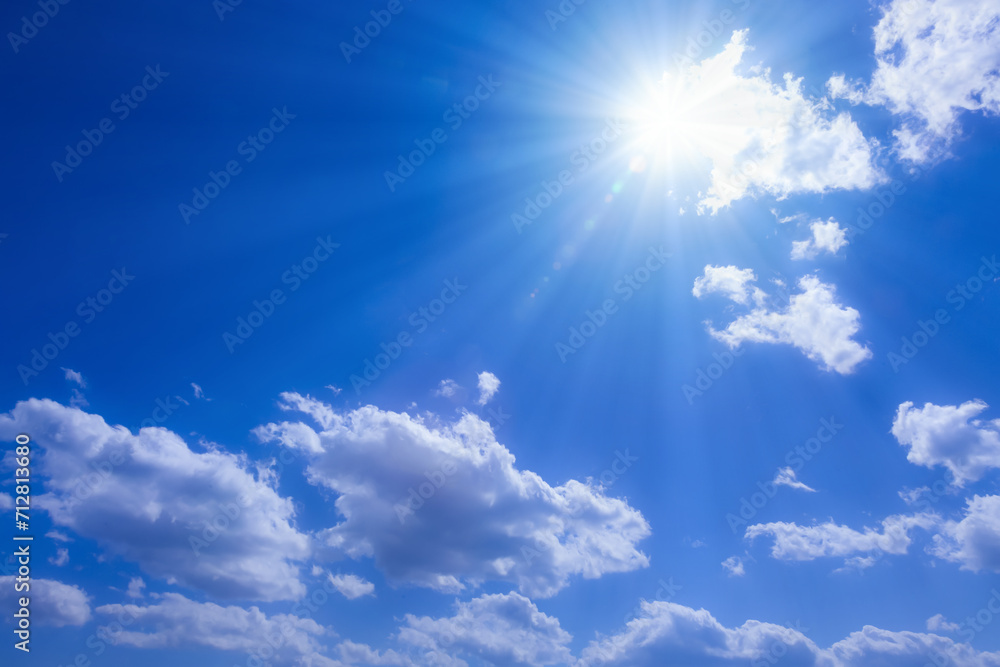 青空と太陽 青空と太陽