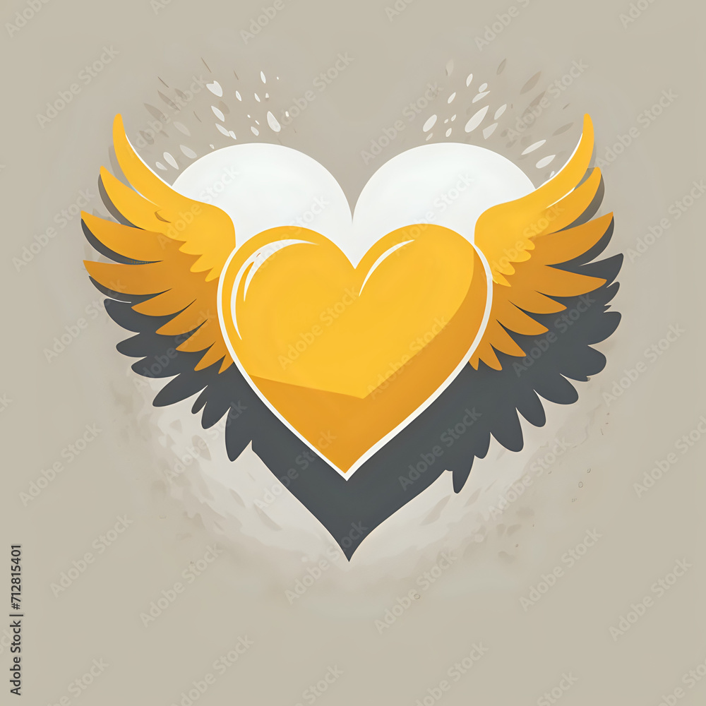 angel wings with heart or heart with wings or winged heart icon or heart with wings or heart and wings. love eith wings or loves and wing angel wings with heart or heart with wings or winged heart icon or heart with wings or heart and wings. love eith wings or loves and wing
