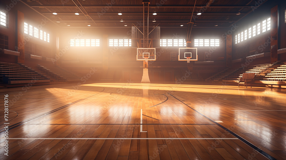 basketball court. sport arena