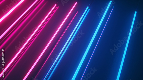 Red and blue technology neon spotlight background, red and blue light background concept illustration