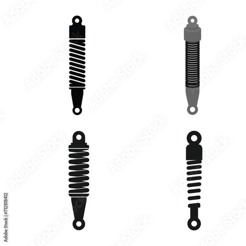 shock absorber icon vector
