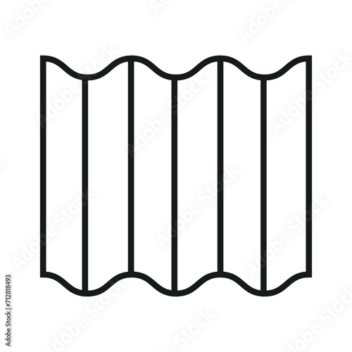 asbestos roof icon vector