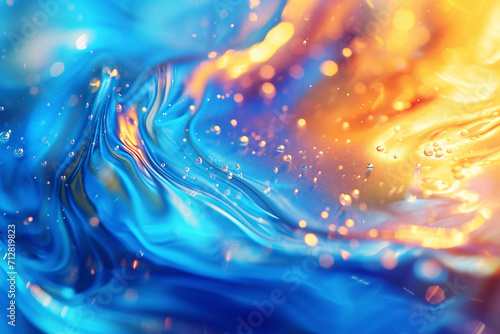 Stylish colorful gradient fluid twisted channel abstract element background