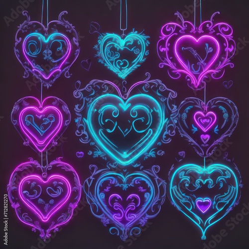 heart with light  heart shaped sign  heart with lights  heart in the dark  Icon love in the dark  Icon love neon  icon heart neon  neon art  velentine neon  valentine in the dark  glow in