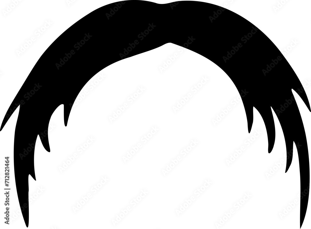 Hair silhouette icon illustration. Man hairstyle design element. Hair silhouette icon illustration. Man hairstyle design element.