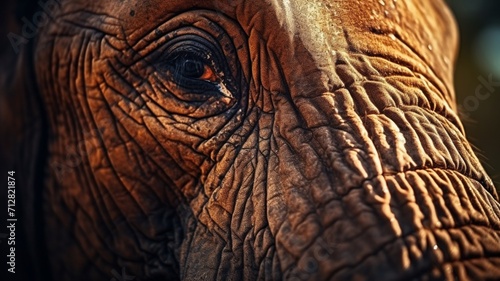 Elephant face animal pictures Generative artificial intelligence © Pallab