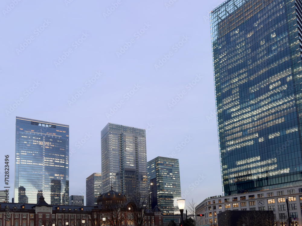 Naklejka premium 都心建築探訪 東京駅丸の内