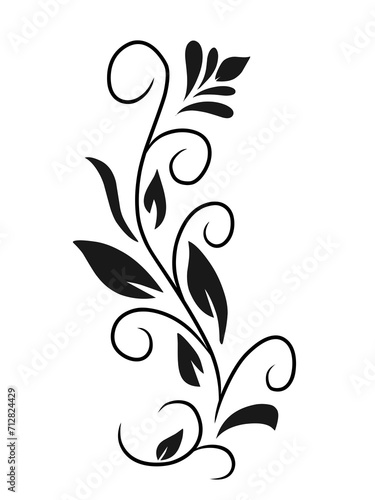 black and white floral background