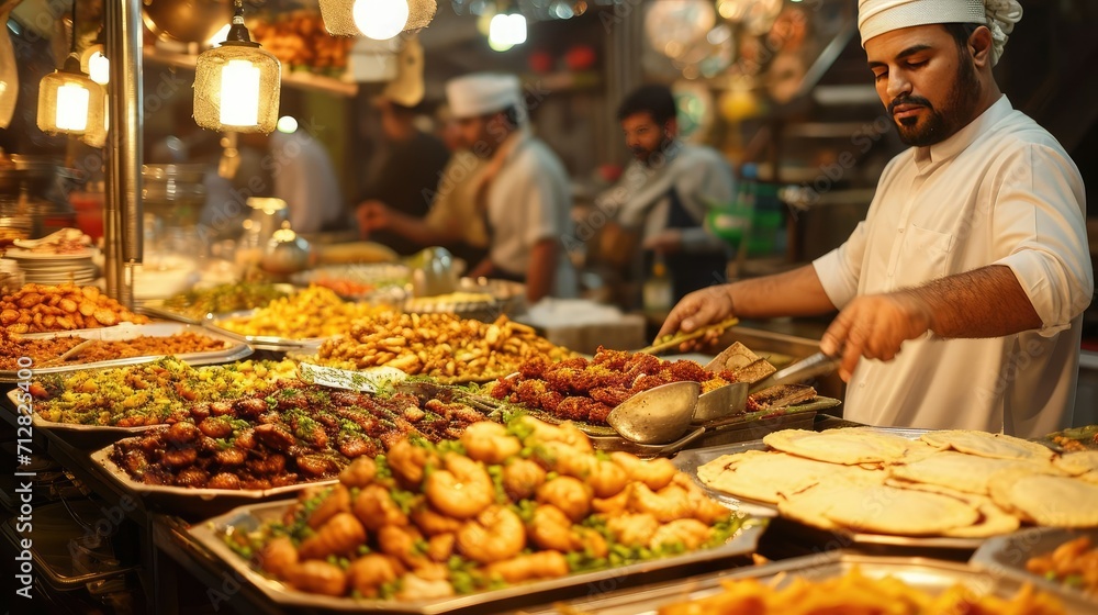 Delectable Delights - Ramadan Food Festivities in a Vibrant Bazaar