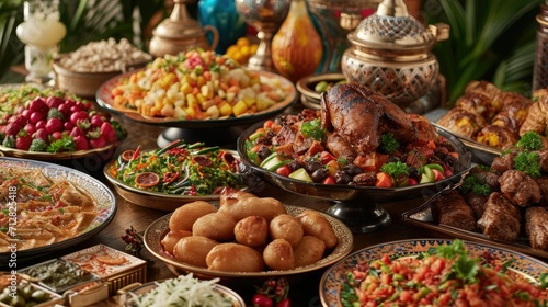 Eid Feast Extravaganza - Sumptuous Ramadan Spreads in a Festive Ambiance