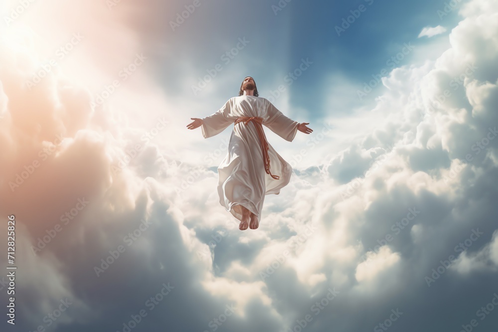 Ascension day of jesus christ or resurrection day of son of god. Good friday. Ascension day concept