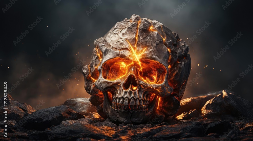 halloween background with scary flaming pumpkin carvings, dark background halloween background with scary flaming pumpkin carvings, dark background