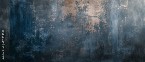 a grungy concrete wall with painted textures photo