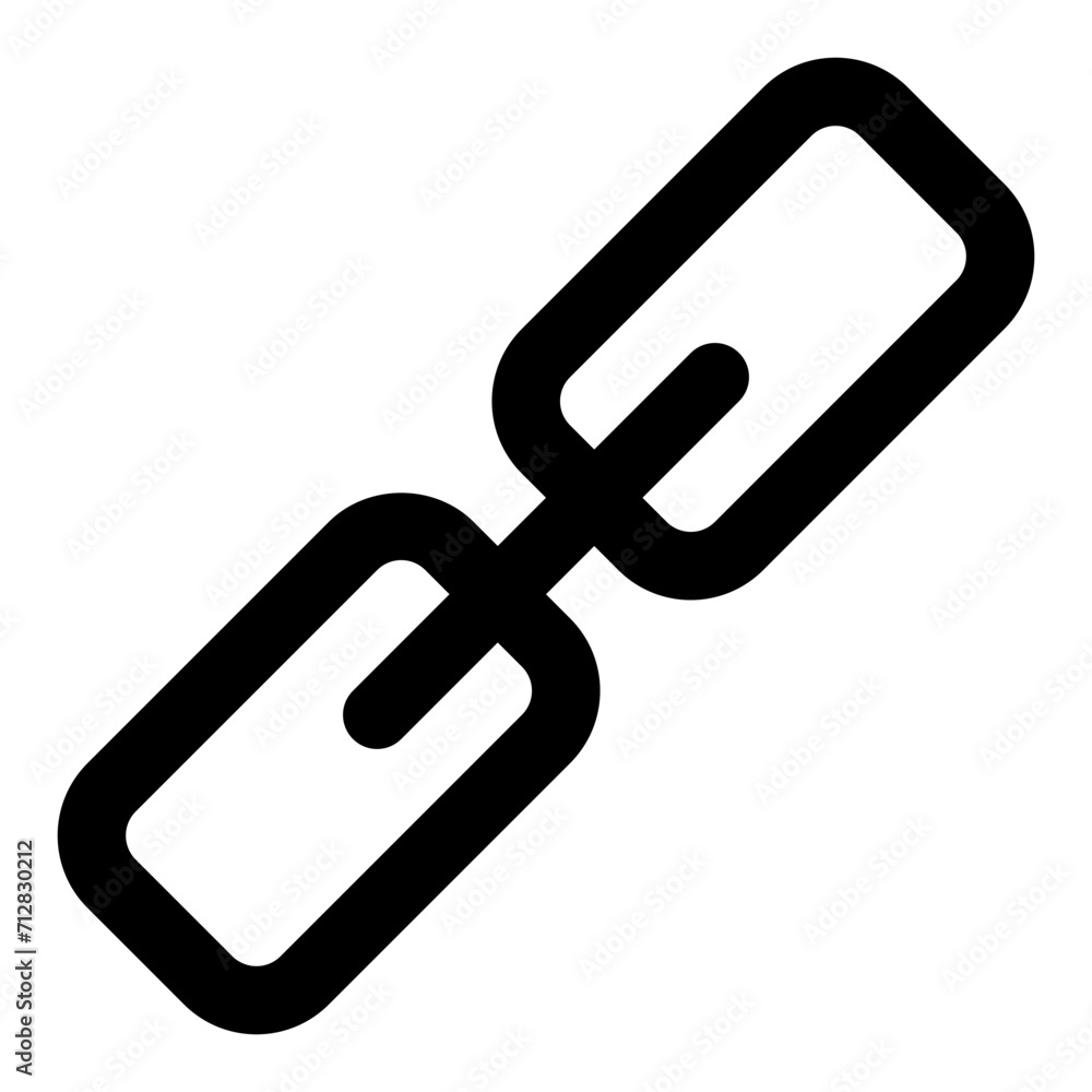 Link icon with outline style. Link icon with outline style.