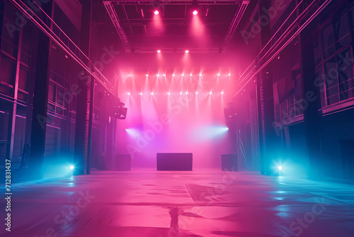 a stage area light magenta