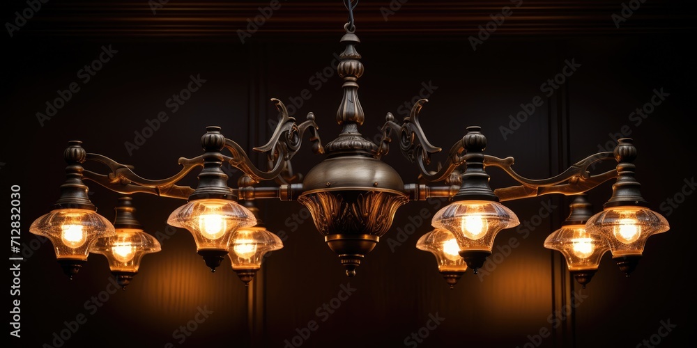 old-fashioned lighting fixture