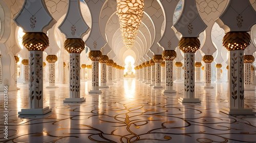 beautiful Sheikh Zayed mosque Abu Dhabi United Arab Emirates photo
