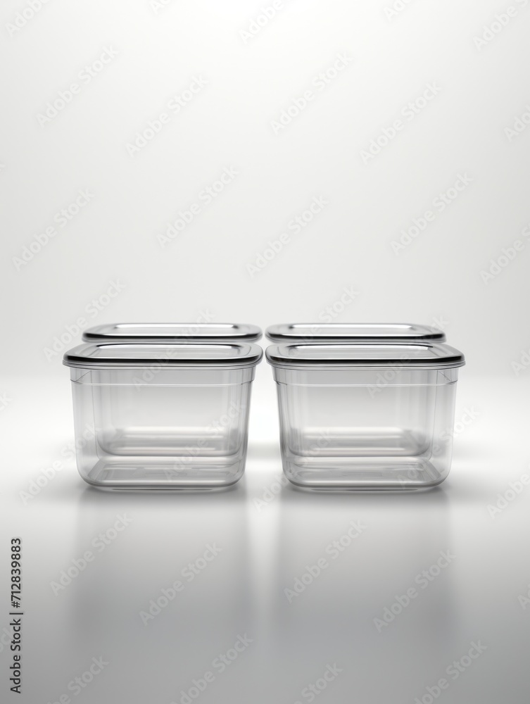 3d rendering of transparent jar 3d rendering of transparent jar