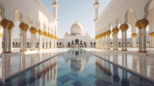 Abu Dhabi Sheikh Zayed grand mosque in the Abu Dhabi United Arab Emirates image of building islamic