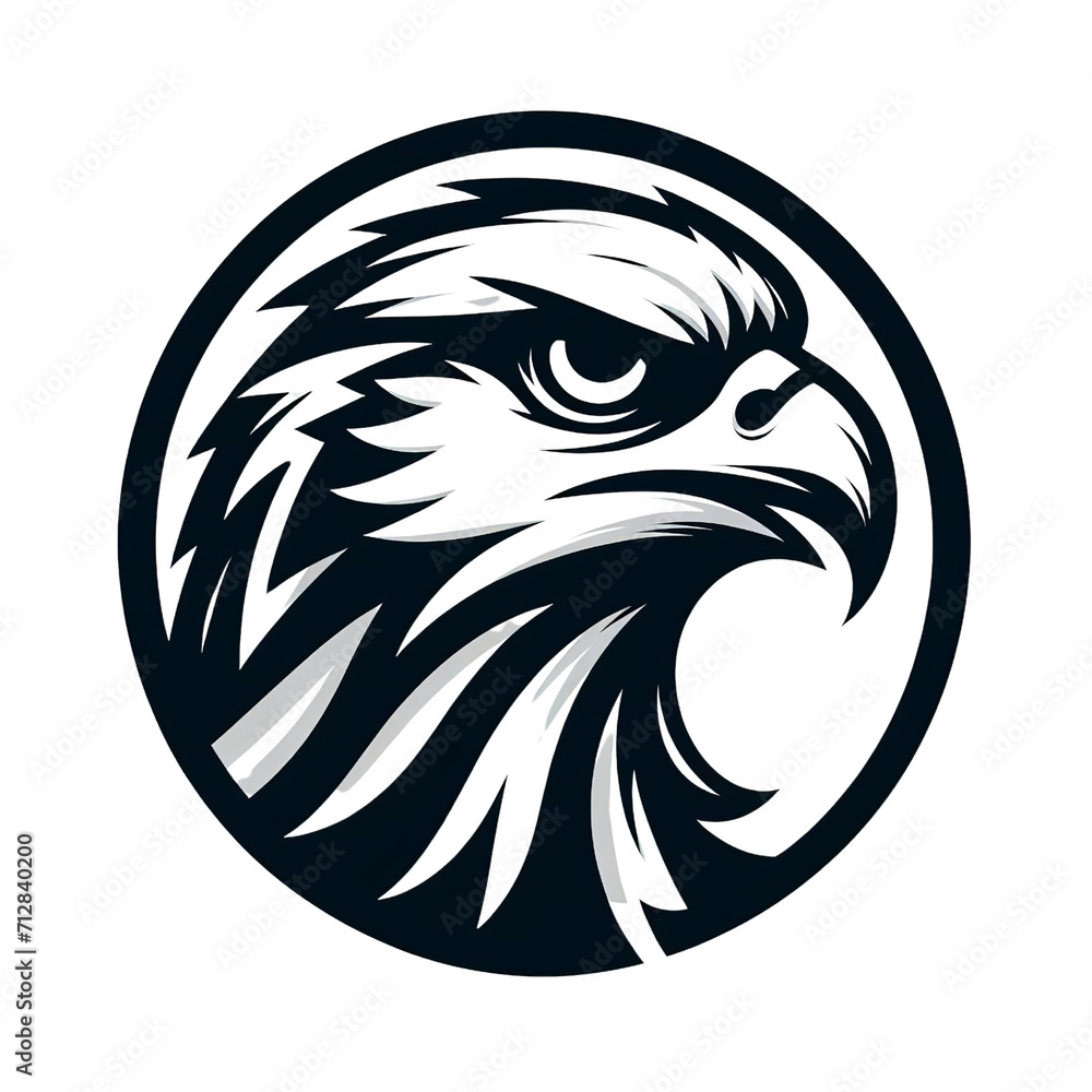 Eagle head vector icon isolated on transparent background. Eagle head vector icon isolated on transparent background.