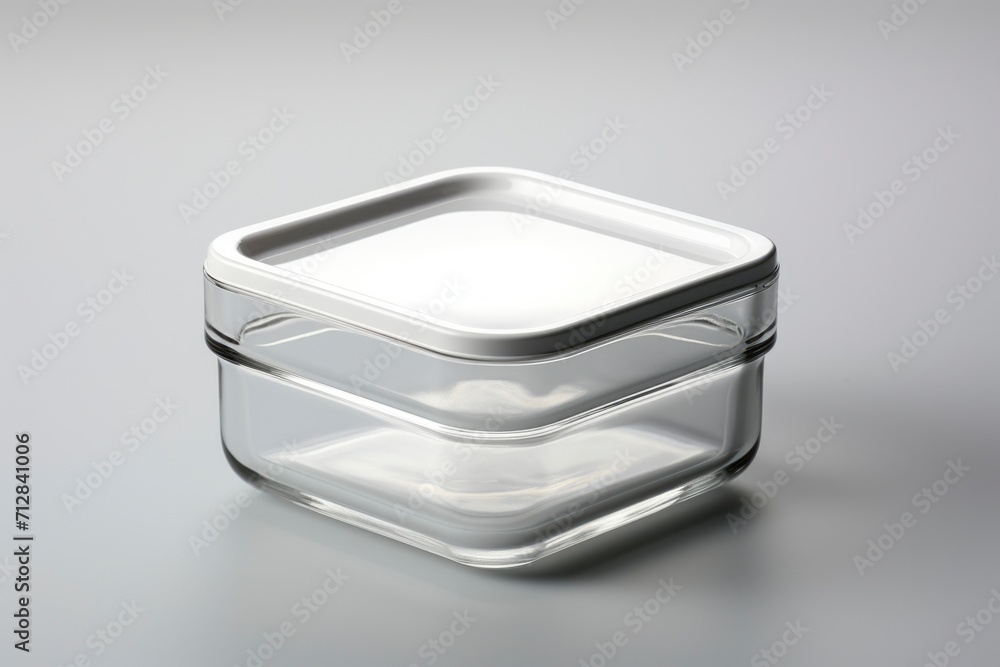 3d rendering of transparent jar 3d rendering of transparent jar