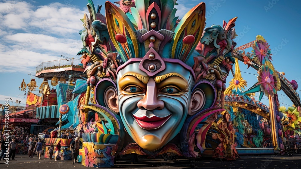 Carnival background , photography - generative ai