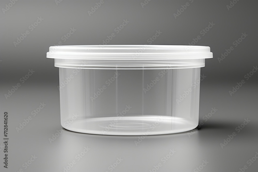 3d rendering of transparent jar 3d rendering of transparent jar