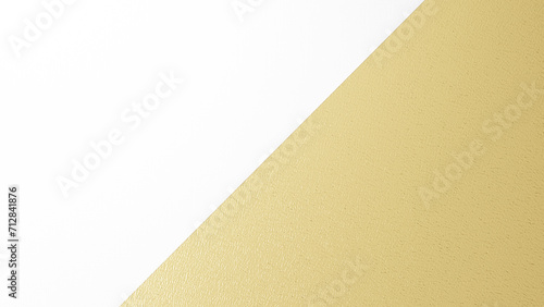 2枚のざらざらした質感の金色と白色の背景素材。3D（横長）