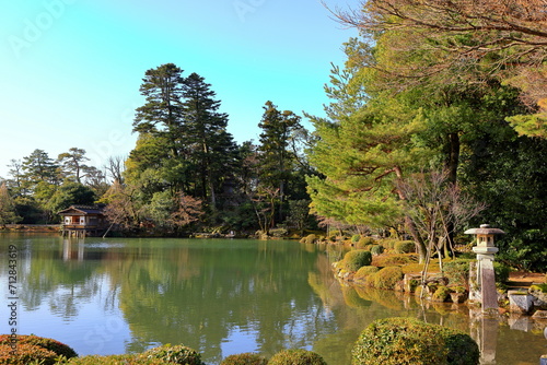  Kenroku-en located in Kanazawa, Ishikawa, Japan, one of the Three Great Gardens of Japan. photo