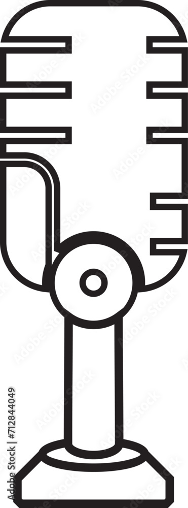 Podcast microphone icon vector element Podcast microphone icon vector element