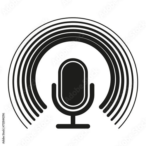 microphone icon. Vector illustration. EPS 10.