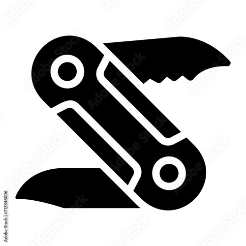 pocket knife Solid icon