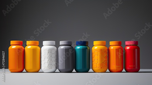 3d printed personalized medication solid color background