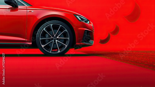 Advanced brake assist systems solid color background photo