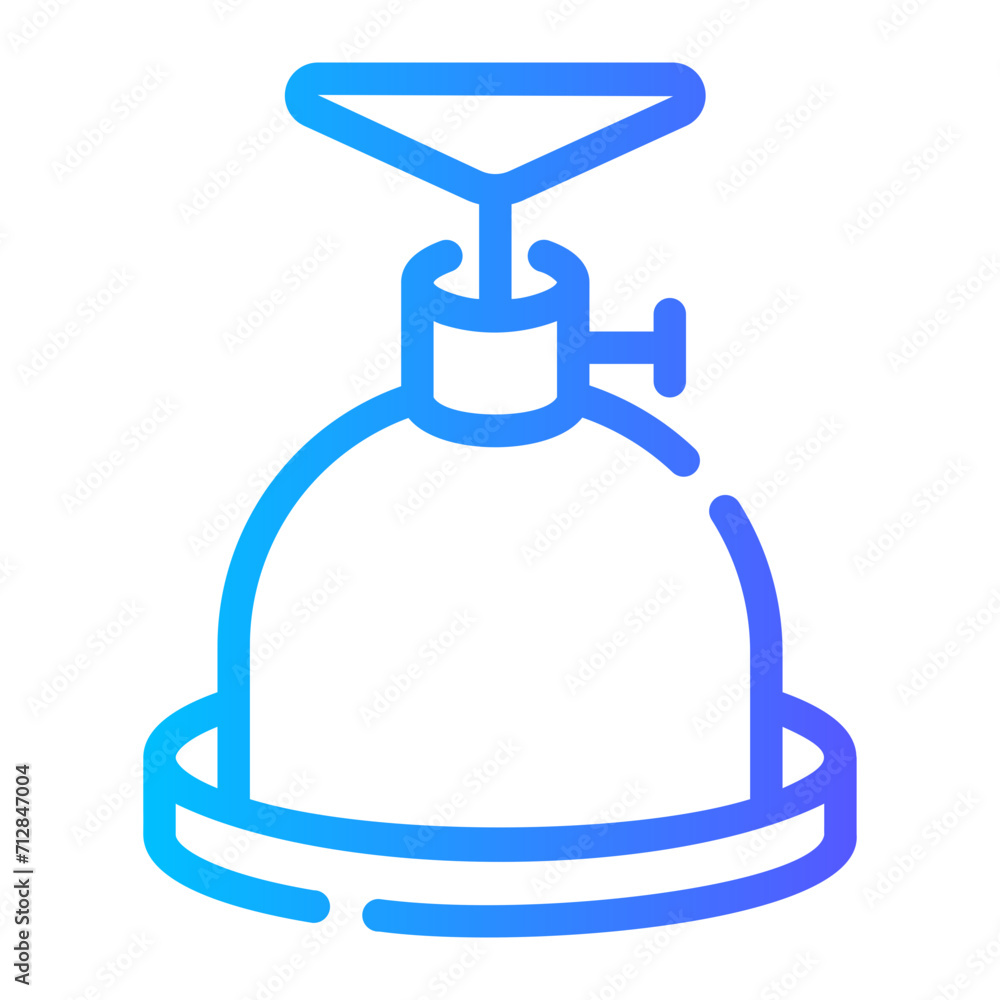 camping gas Line Gradient Icon camping gas Line Gradient Icon