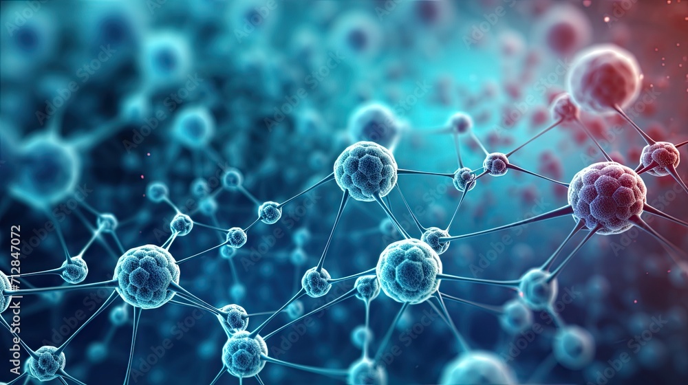 Nanotechnology in regenerative medicine solid color background Nanotechnology in regenerative medicine solid color background
