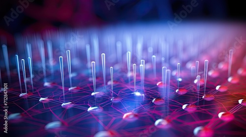 Nanoscale biosensors for diagnostics solid color background photo