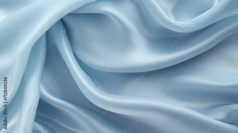 Gentle waves and soft folds in a blue satin fabric, creating a serene and smooth texture with a peaceful feel. Gentle waves and soft folds in a blue satin fabric, creating a serene and smooth texture with a peaceful feel.