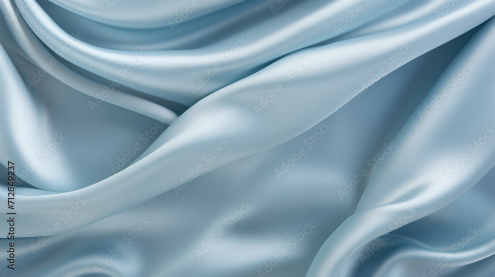 Smooth blue satin fabric draped with grace, highlighting its luxurious texture and sheen for a sophisticated look. Smooth blue satin fabric draped with grace, highlighting its luxurious texture and sheen for a sophisticated look.